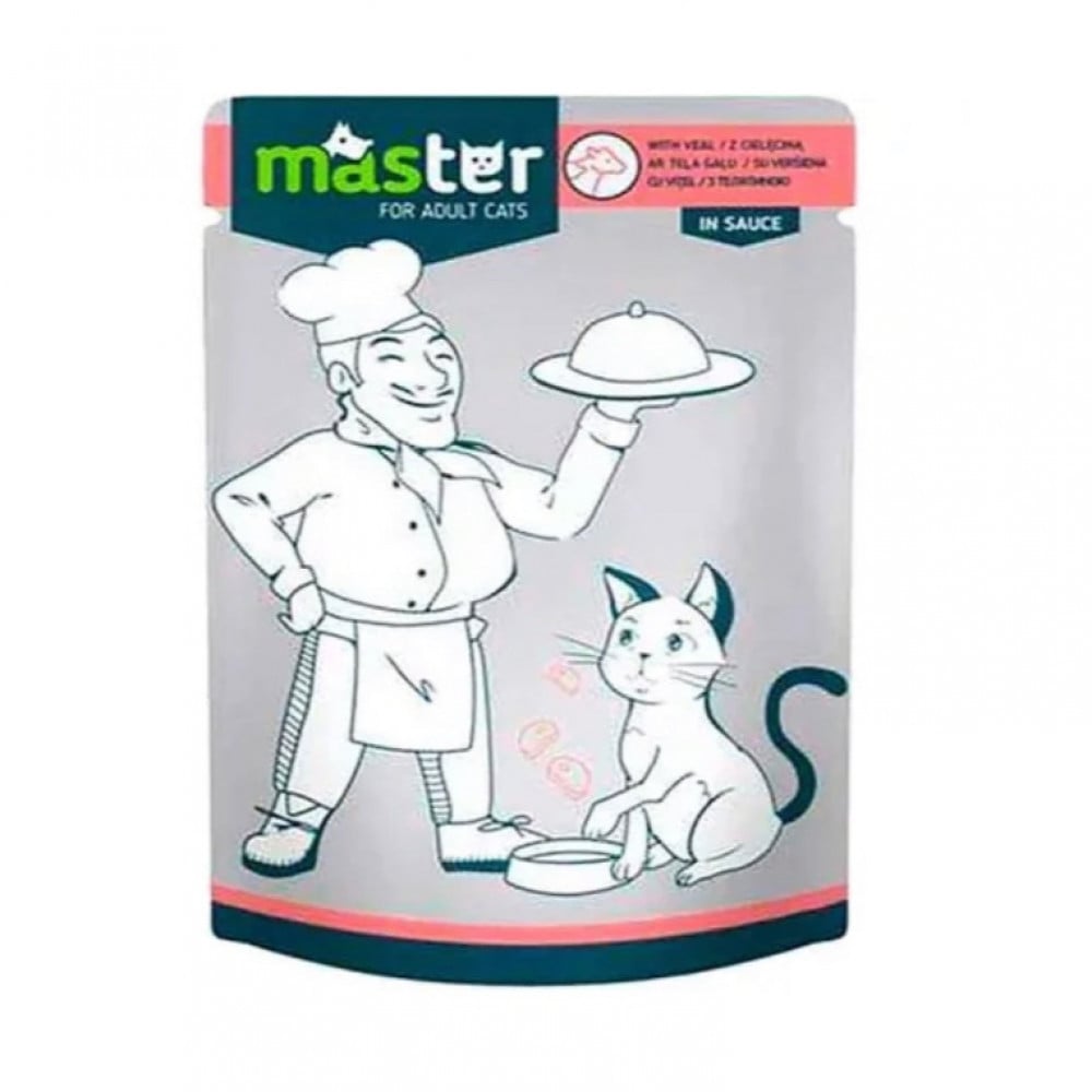 Master Adult Cat Wet Food in Sauce Pouch 80