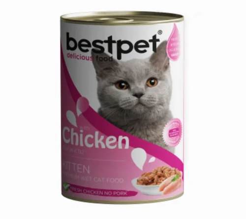 bestpet Adult Cat Wet Food Cans chicken 400 g