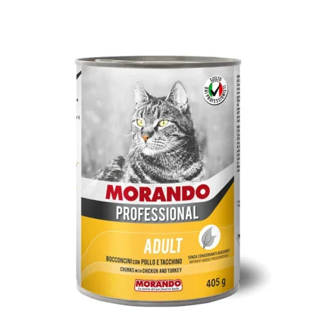MORANDO PROFESSIONAL – CHUNKS WITH CHICKEN TURKEY405G