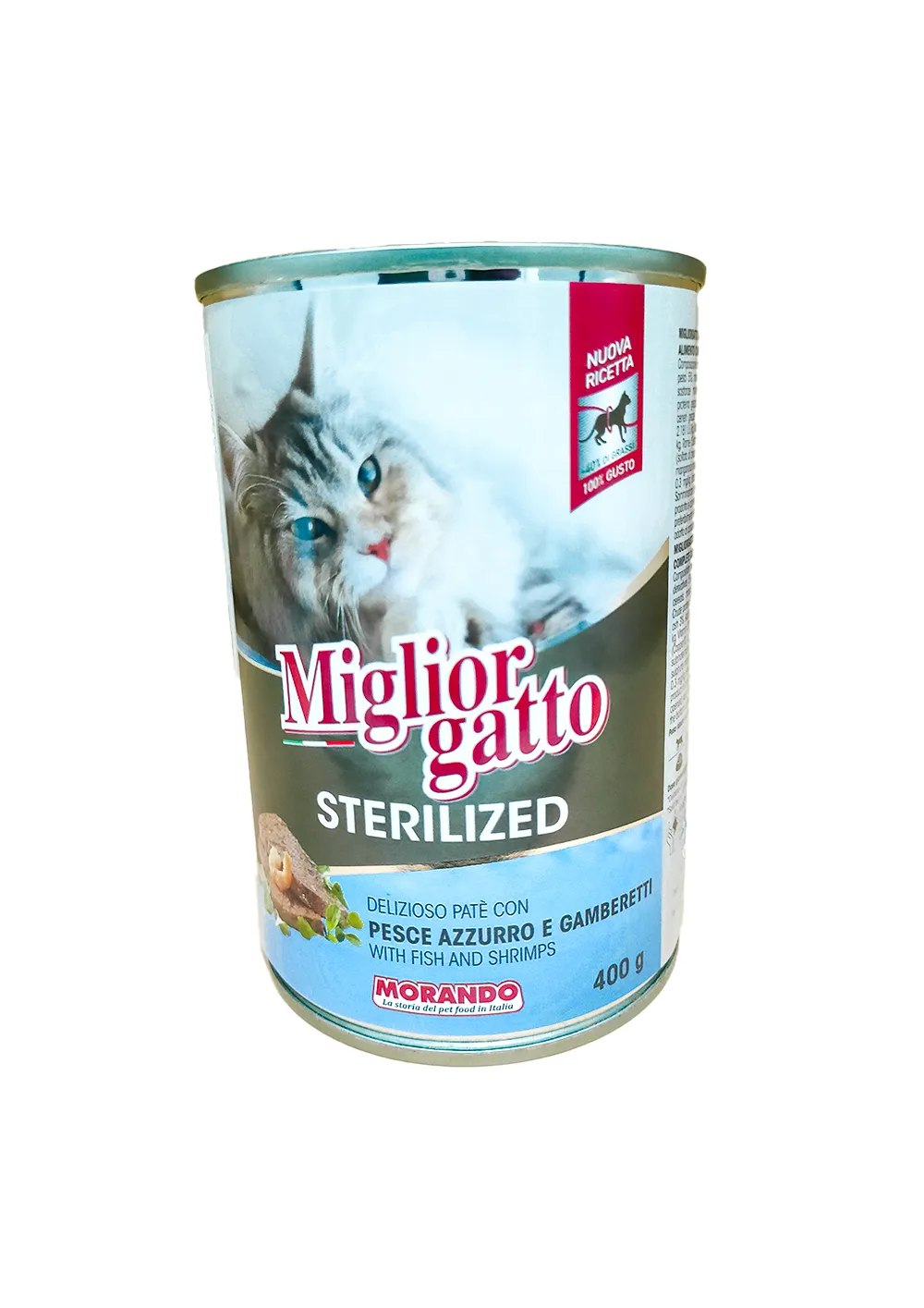 Miglior Gatto – Sterilized Pate with fish and shrimps 400g