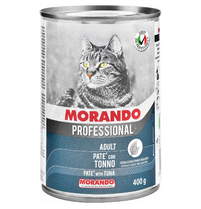 MORANDO PATE WITH TUNA FOR ADULT CATS 400 GR MORANDO PATE WITH TUNA FOR ADULT CATS 400 GR