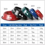 Multicolor stainless steel pet bowl M size - Image 2