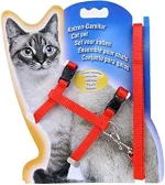 Adjustable Nylon Cat Harness and Leash with Nylon Safety Rope - Image 2