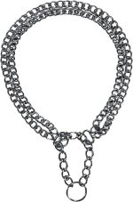 Trixie Chromed Double Row Semi-Choke Chain with Strain Relief, 65 cm x 2.5 mm - Image 2