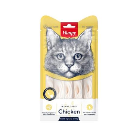 Wanpy Cat Creamy Treat Chicken Flavor (5 piece)