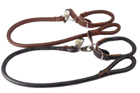 Real Cow Leather Pet Dog Leash Bell Rope Custom Customized Dogs Collars Leashes Small & Large Leather Dog Leash