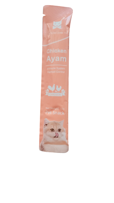 Creamy Cat Treats - Wet Cat Snacks, 15g Chicken