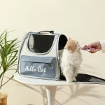 Pet Cat Carrier Bag Breathable Portable Cat Backpack Outdoor Travel Transparent Bag For Cats Small Dogs Carrying Pet Supplies - Image 2