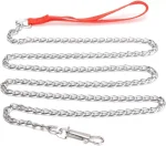 Doggie Pet Leash Puppy Nylon Walking Lead Chrome Metal Chain Strong Chain Link - Image 2