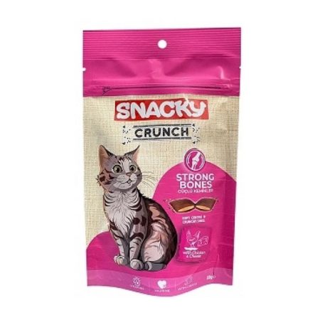 snacky crunch strong bones with chicken&cheese flavor