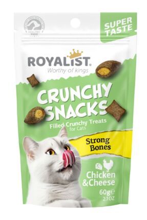 Royalist CRUNCHY SNACKS CHİCKEN &CHEESE/STORNG BONES 60 GR