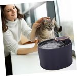 balacoo Automatic Electric Pet Water Fountain with Dual Filtration System Capacity for Dogs Cats Silent with Led Light Design - Image 3