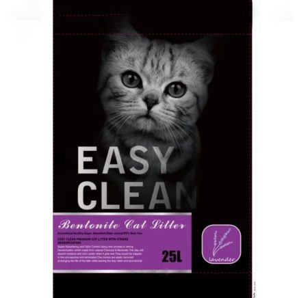 Easy Clean Premium Bentonite Cat Litter (Lavander , 25kg)