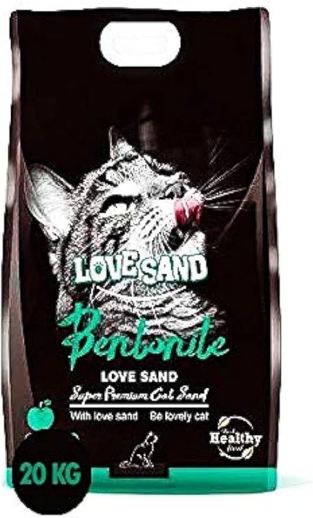 Love Sand Bentonite Clumping Cat Litter Apple Scent 20kg Premium