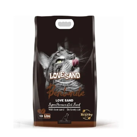 Love Sand Bentonite Clumping Cat Litter 10L Coffee