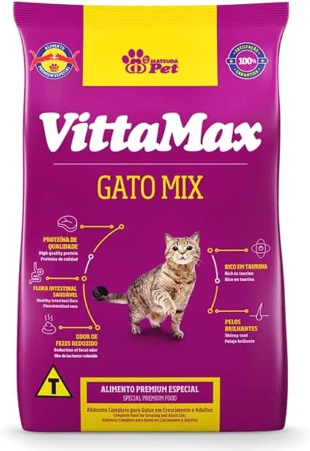 Vitta Max Gato Mix Dry Food for Adult Cats and Kittens Chicken - 1kg