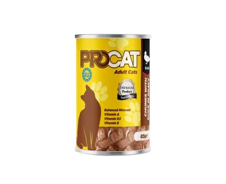 Pro Cat Wet Food For Adult in Chunks in Gravy with Duck 415G