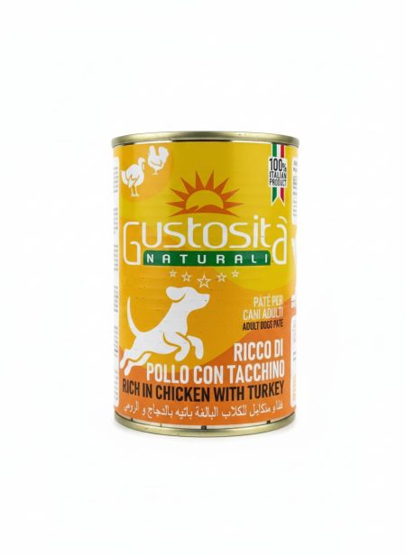 Gustosita Naturali - Wet Cat Food - chicken Sterilised - Pate - 400g