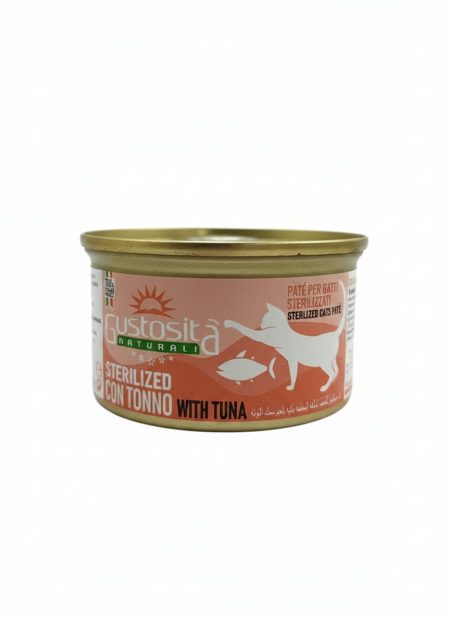 Gustosita Naturali - Wet Cat Food -  Tuna Sterilised - Pate - 85g