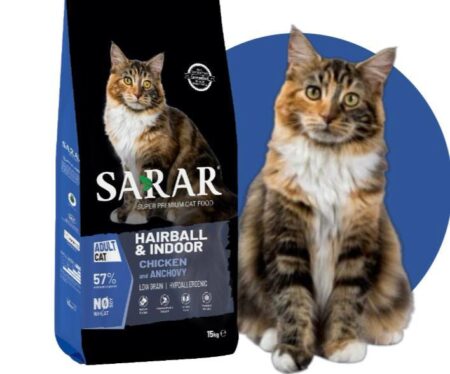 SARAR Dry Food for Cats Hairball N Door Chicken & Anchovy 2kg