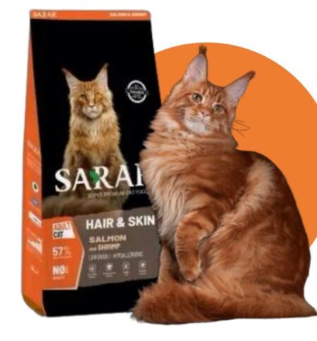 SARAR Adult Cat Food – Hair & Skin, Salmon & Shrimp (2kg)