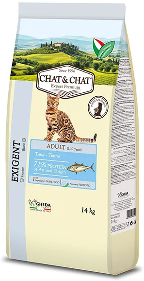 CHAT & CHAT ADULT CAT FOOD ًWITH TUNA & PEAS 14kg