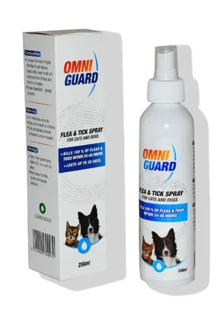 OMNI GUARD FLEA TICK SPRAY FOR DOGS AND CATS 250ML
