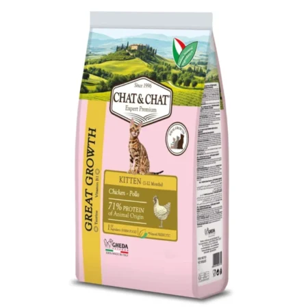 Chat & Chat Kitten Rich in Chicken Dry Food 900Kg