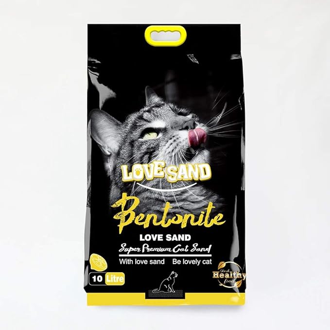 61xLE6OYa4L._AC_SX679_ (4) Love Sand Bentonite Clumping Cat Litter Lemon Scent 10L Premium - Image 1