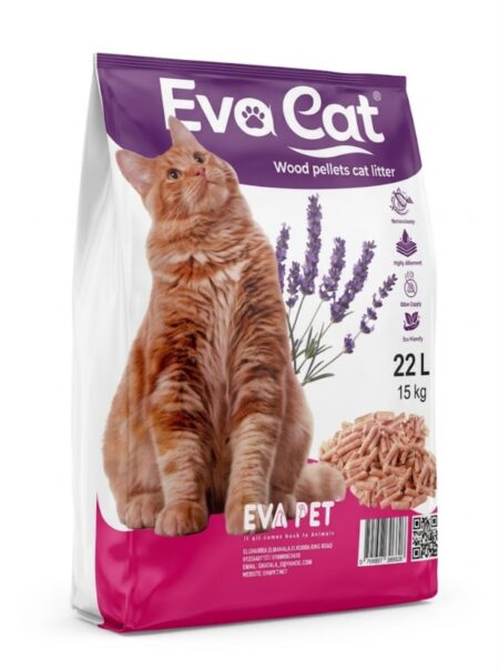Eva Cat wood lavende cat litter 22L