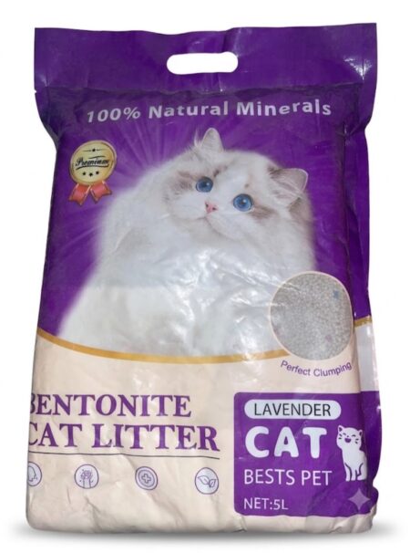 Bentonite Cat Litter 5L Lavender