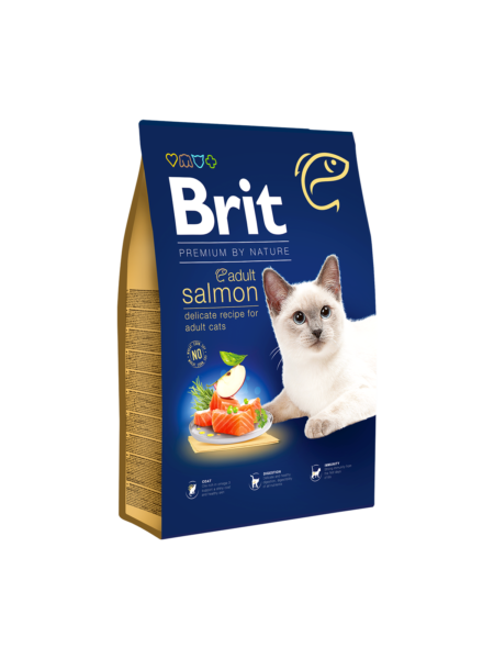 Brit Premium by Nature Sterilised Dry Cat Food SALMON 1.5kg