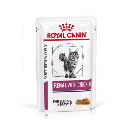 Royal Canin Veterinary Diet Renal with Chicken Wet Cat Food 85g