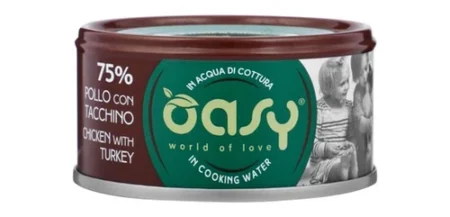 Oasy Wet Food for Adult Cats Chicken with Turkey 70 g