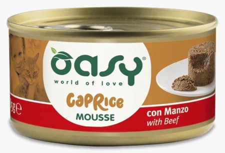 Oasy Wet Food for Adult Cats Mousse with Beef 85 g