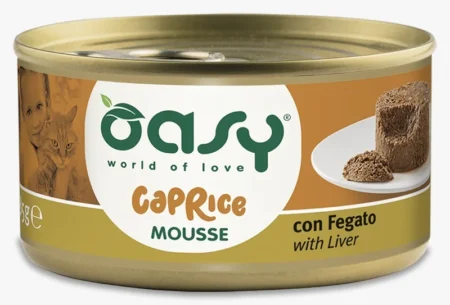 Oasy Wet Food for Adult Cats Mousse with Liver 85 g
