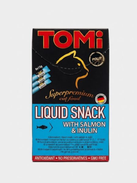TOMi Liquid snack with salmon & inulin (8×15g