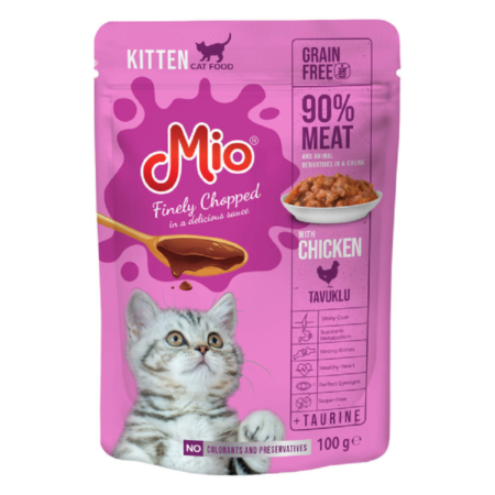 Mio Pouch Kitten Wet Food Chicken100G