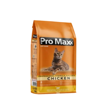 Pro Maxx Cat Food for adult cats with delicious chicken flavour