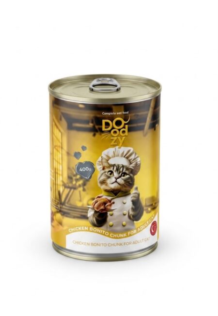 Doodzy Wet Cat Food Chicken Chunk For Adult Cats 400g