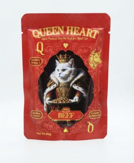 QUEEN HEART with beef in gravy 85g