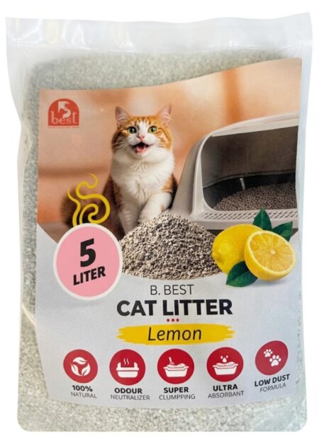 B. Best cat litter, 5 liters, lemon-scented